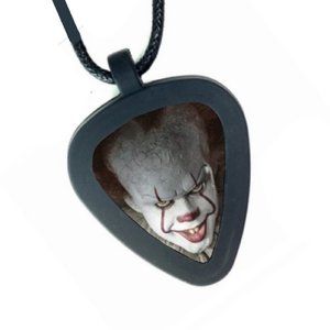 Pennywise IT horror movie scary clown Pickbandz Real Guitar Pick Unisex Necklace